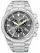 Citizen #BL5430-51H Men's Eco Drive Stainless Steel Perpetual Calendar Chronograph Alarm Watch