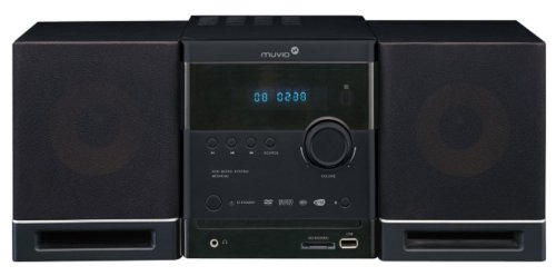 muvid MC DVD 303 Mini Combo DVD, MPEG4 Player, UKW Tuner, Kartenleser, USB, schwarz