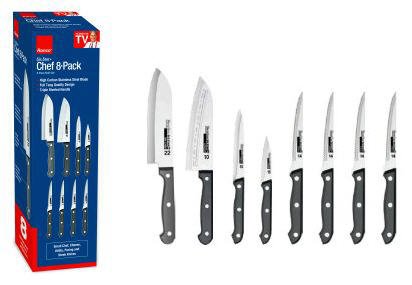Ronco KN4620BLGEN Six Star+ Set 8-Pack