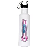 Great American Carolina Panthers Breast Cancer Awareness 26oz White Water Bottle