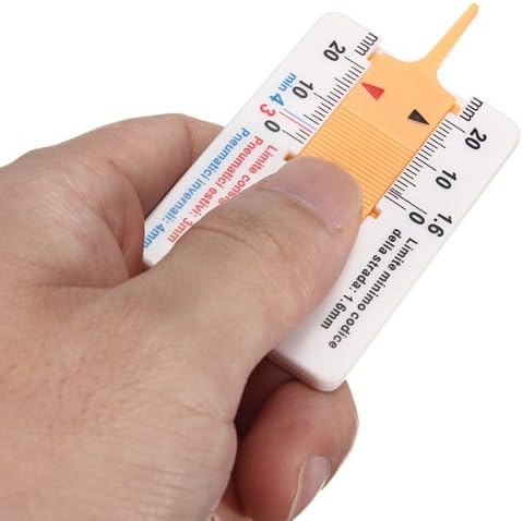 ISSEC 3 Pack Tyre Tread Depth Gauge Car Motorcycle Trailer Van Wheel Measure Tool