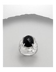 Onyx Ring In 92.5 Sterling Silver