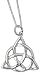 Necklace and Pendant Set - Sterling Silver Irish Celtic Trinity Knot Pendant w/18