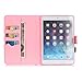 iPad Mini 1/2/3 Case-LittleMax(TM) [Pen Slot] Synthetic Leather Kickstand Case [Smart Wake/Sleep] Cover Flip Wallet iPad Mini 3/2/1 Protector [Free Cleaning Cloth,Stylus Pen]-01 Rain Hearts&Petals