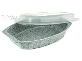 Nordic Ware 60051 Graniteware Microwave Rectangular Covered Casserole 28-oz.