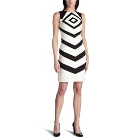 Suzi Chin Women's Geometric Print Sheath Dress