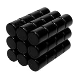 Magnetic Cylinders - .25 inch, Stacked - Black