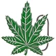 Green Ganga Leaf Belt Buckle