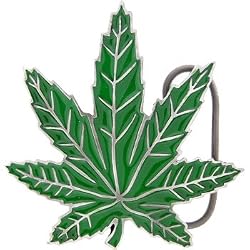 Green Ganga Leaf Belt Buckle