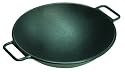 Lodge Pro-Logic 14-Inch Cast-Iron Wok with Loop Handles