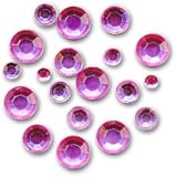 Acryl-Strasssteine flach rosa 250 Stück ME61839