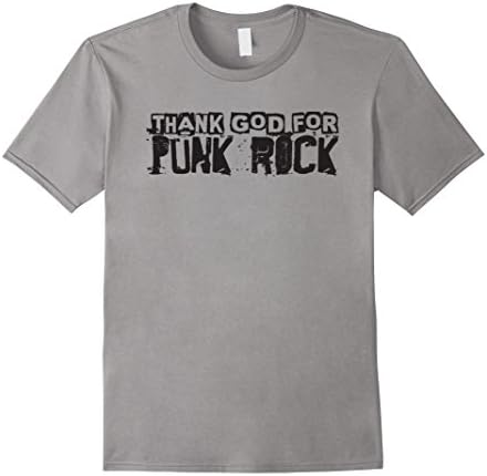 Men's Thank God For Punk Rock - Music Punk Band Lover T Shirt 2XL Slate