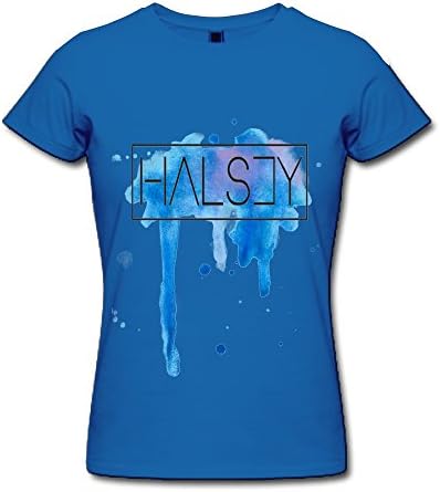 HANJ Halsey World Tour 2015 T Shirt For Women RoyalBlue XL