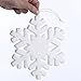 Factory Direct Craft Set of 6 Sparkling White Glitter Snowflakes Holiday Decorations