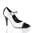 Pleaser Shoes Women's VANITY 443 4" Spectator Mary Jane Pump, Available in 2 Colors