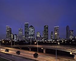 As Dusk Falls in Houston Photograph - Beautiful 16"x20" Photographic Print by Carol M. Highsmith