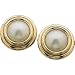 14kt Yellow Gold Mabe Cultured White Pearl Earrings