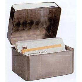Recipe File Box - Stainless steel by RSVP