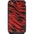 Apple iPhone 3G Silicone Skin Case - Red Zebra