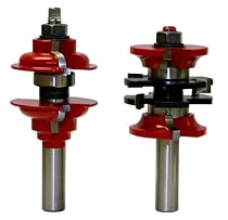Freud 99-267 1-3/4" and 1-3/8" Entry & Interior Door Router Bit System 1/2" Shank with TiCo Hi-Density Carbide