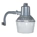 Globe 150-Watt Outdoor Flood Light with Low-Light Sensor, Aluminum #43106