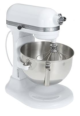 KitchenAid KV25HOXWH Professional 5 Plus 5-Quart Stand Mixer, White
