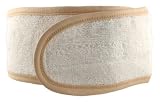 Spa Sister Deluxe Microfiber Hairband White/Tan