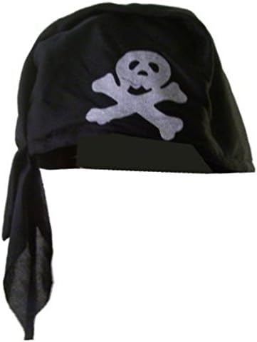 Black Cloth Pirate Scarf Hat Child Size