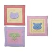 Sumersault Fun Faces Wallhanging- Pink