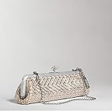 COACH Authentic AMANDA Woven Metallic Cluch