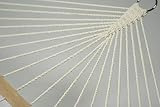 Two Person Jumbo Outdoor Hammock ~ Poly / Cotton with Solid Oak Spreaders
