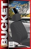 Elegant 152111 Black Low Back Bucket Seat Cover