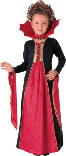 Girls Gothic Vampiress Costume Halloween Dress-up Witch Costume Medium 8-10