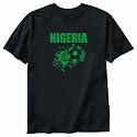 T-Shirt Black " All Soccer Nigeria " Country