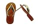 Red Jade Flip-Flop Simple-Strap Sandal Earrings, 14k Gold