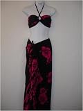 Alki'i Misses Tropic Hibiscus Hawaiian Sarong and Halter Top Set