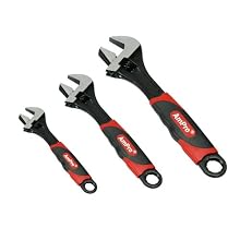 Ampro T19384 Dual Jaw Adjustable Pipe Wrench Set, 3-Piece