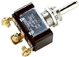 Toggle Switch (Positions: (3) On - Off - On Terminals: 3 Screw Fits Panel Through: 3/8\ (.95cm) Rated: 25a @ 12v Dc, 10a @ 250v AC - 20a @ 125v Ac) By Seachoice Products
