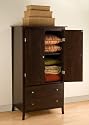 Prepac Manhattan Espresso 2-Drawer Armoire