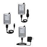 Gomadic for the PalmOne palm Tungsten W - Deluxe Kit for the PalmOne Tungsten W includes a USB cable with Car and Wall Charger - Gomadic Brand w/ TipExchange Technology