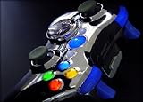 Chrome Blue Xbox 360 5 Mode Rapid Fire with Jitter Mode Adjustable Modded Wireless Lighted Controlle