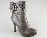 Buckle Stud Platform Bootie