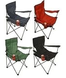 CHAISE PLIANTE EN TISSU POUR CAMPING PECHE OU PLAGE PLIANTE AVEC SUPPORT DE BOISSON ET HOUSSE DE TRANSPORT