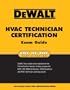 DEWALT  HVAC Technician Certification Exam Guide