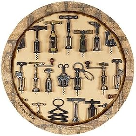 Vintage Corkscrews Sandstone Coaster Set by Thirstystone