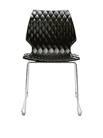 Metalmobil Set Silla 4 Uds. Uni-552 Negro/cromo