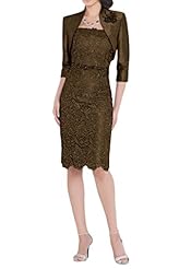 Strapless Taffeta Lace Mother-of-the-Bride Dress 