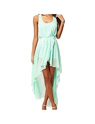 Sexy Chiffon/Cotton Stretchy Asymmetric  Dress