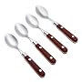 Ginkgo Le Prix Milano Red Demitasse Spoons, Set of 4