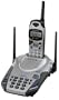Panasonic KX-TG2563S 2.4 GHz DSS Cordless Speakerphone with Caller ID (Silver)